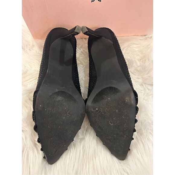 Penny Loves Kenny OPLEAT size 9.5M black jeweled Lycra - Picture 8 of 14